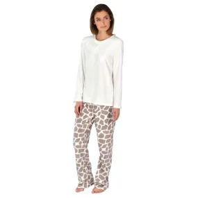 Womens Super Soft Fleece Pyjama Set Assorted Designs