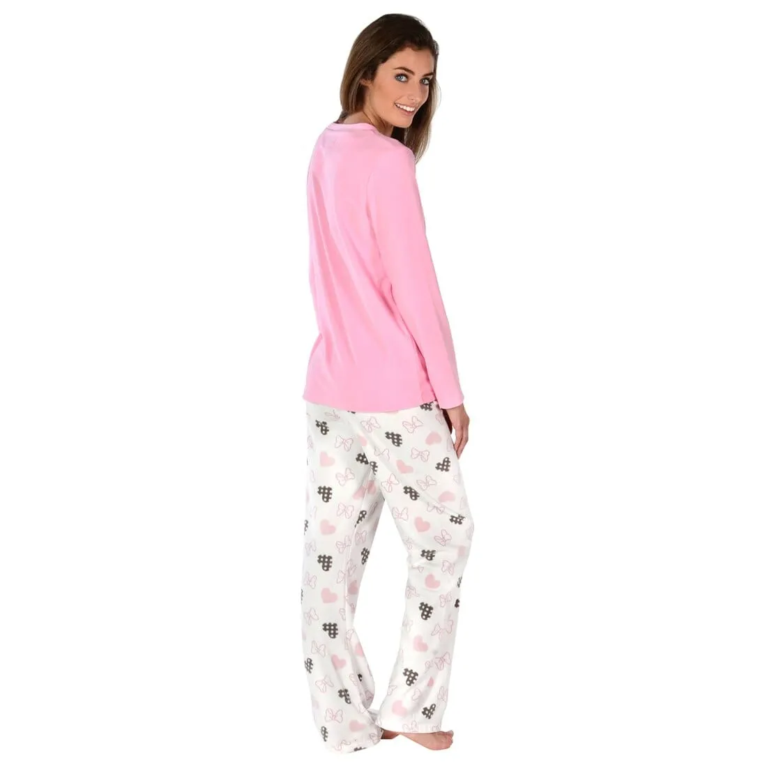 Womens Super Soft Fleece Pyjama Set Assorted Designs