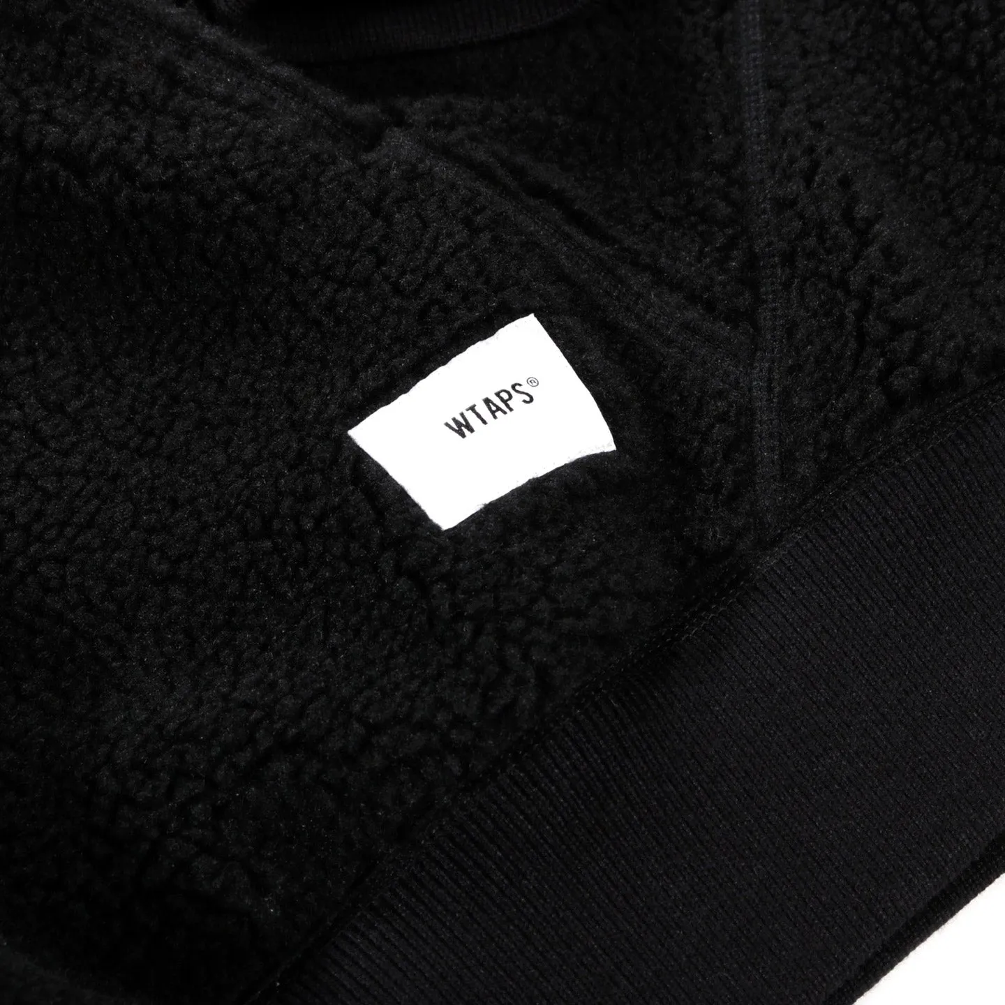 WTAPS MECH PULLOVER FLEECE JACKET BLACK