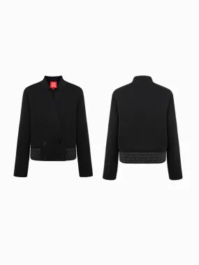 YAYING Standing Collar Woolen Coat