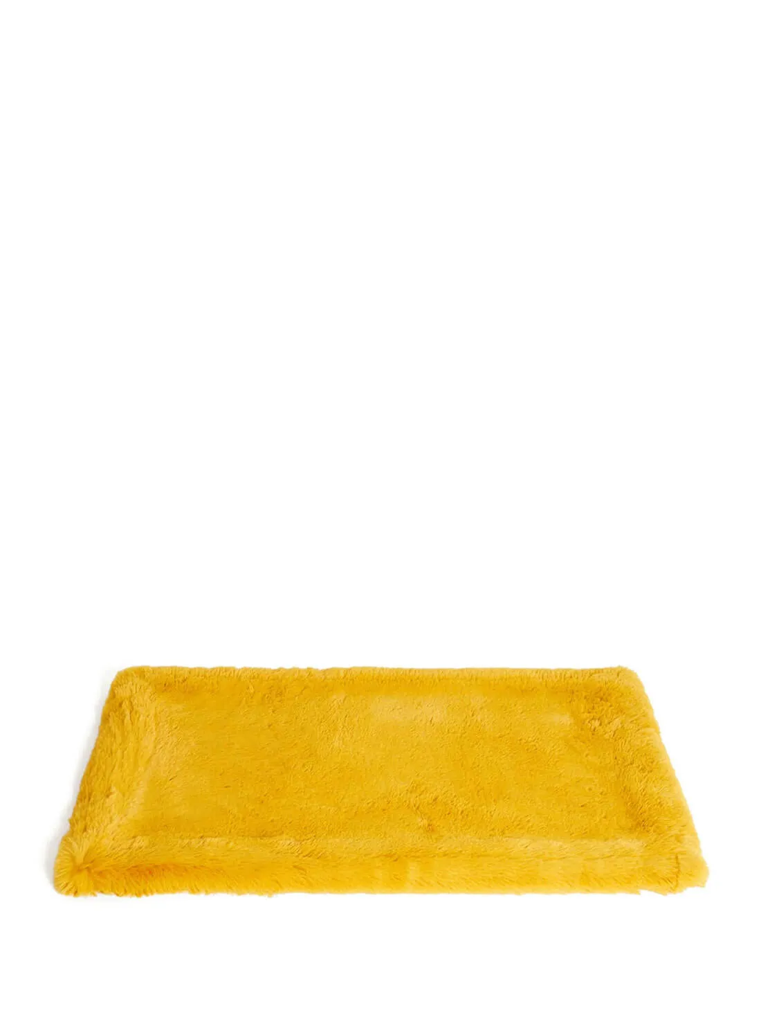 Yellow Faux-Fur Luxury Pet Rug