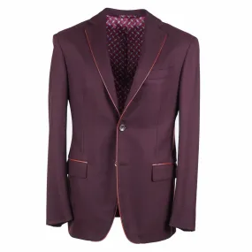 Zilli Cashmere Sport Coat with Leather Details